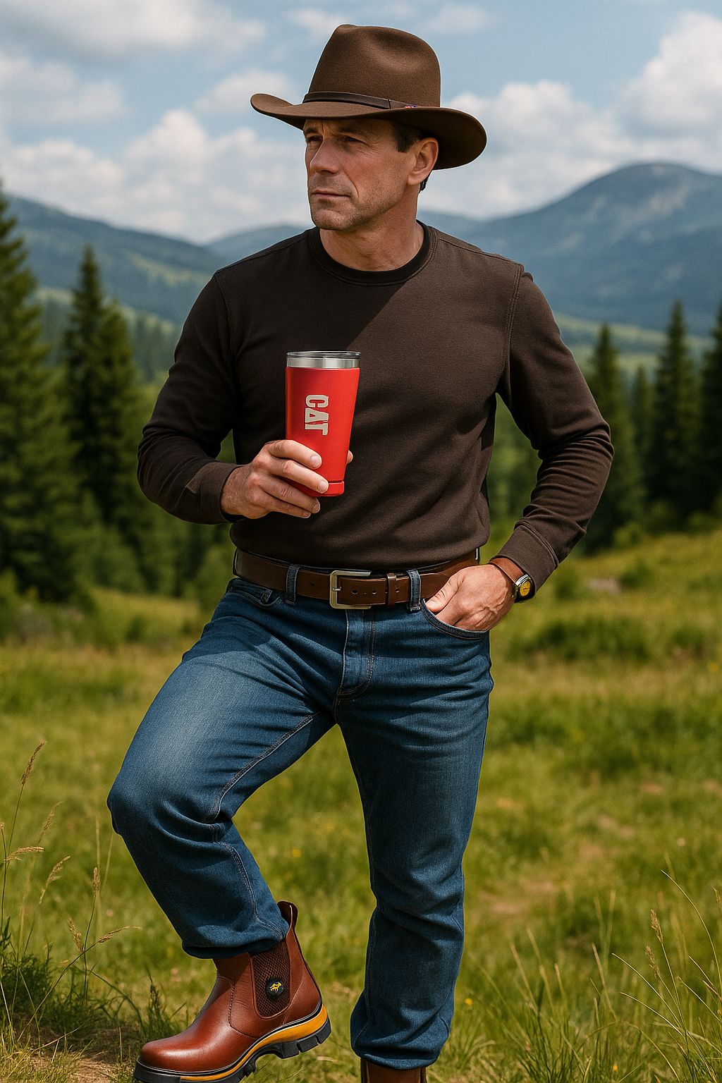 Men’s Leather Adventure Boots – Comfort Meets Style + Free Gifts